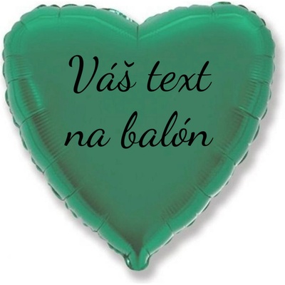 Godan Fóliový balón s textom Tyrkysové srdce 45 cm