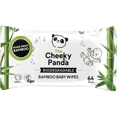 The Cheeky Panda detské vlhčené bambusové obrúsky 100% rozložiteľné 64 ks