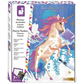 Janod Atelier Комплект Maxi Рисуване по номера Еднорози