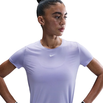 Nike Dri-FIT One Women's Standard Fit Short-Sleeve Top - Lilac