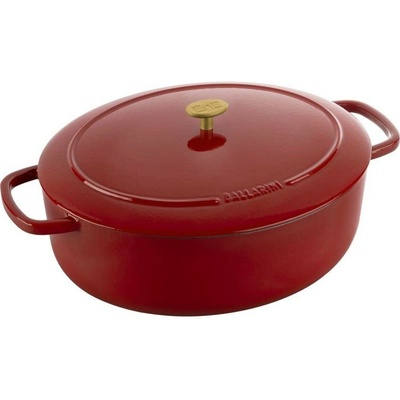 BALLARINI Litinový hrnec s poklicí BELLAMONTE 37 cm, 9,5 l, červená