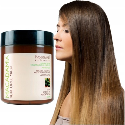 Kosswell Macadamia Reinforce Mask maska na vlasy s makadamovým olejom 500 ml