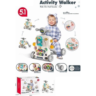 Armutoys БЕБЕШКА ПРОХОДИЛКА УОЛКЪР С КОЛА ЗА КАРАНЕ 5В1