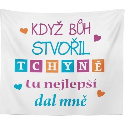 Sablio Deka Když bůh stvořil tchýně tu nejlepší dal mně 150x120