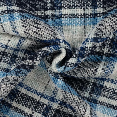 Kabátovina Boucle CHANEL - Modrá