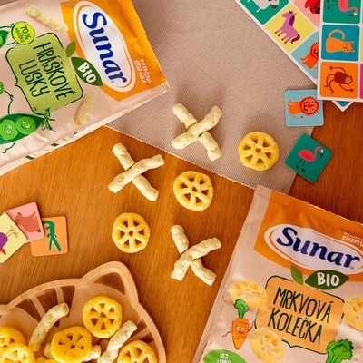 Sunar Bio křupky hráškové lusky 45 g
