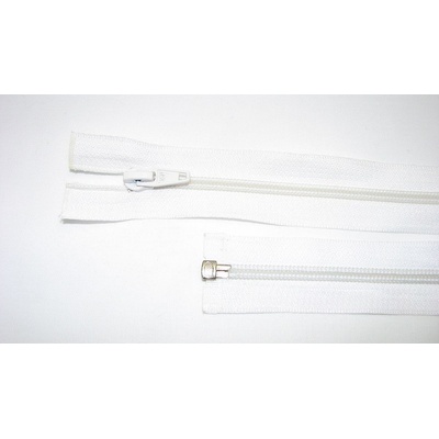 Zips špirála deliteľný 5mm - dĺžka 60cm,biela