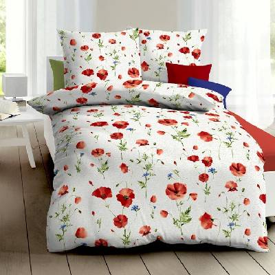 Sconto obliečky VLČÍ MAK červená 70x90 140x200