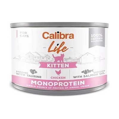 Calibra Cat Life Kitten s kuracinou 6 x 200 g