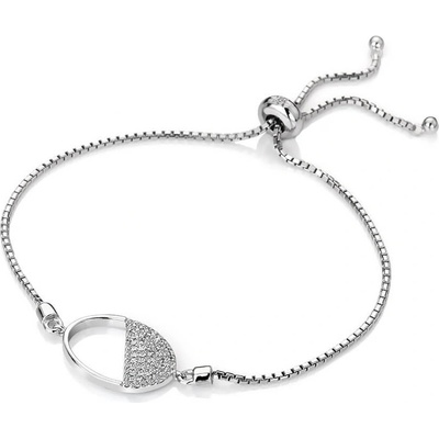Hot Diamonds strieborný náramok s diamantom Horizon Topaz DL602