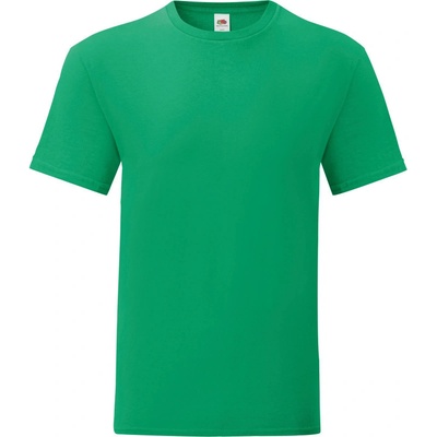 Fruit of the Loom tričko Iconic 150 T krátký rukáv pánské zelené kelly