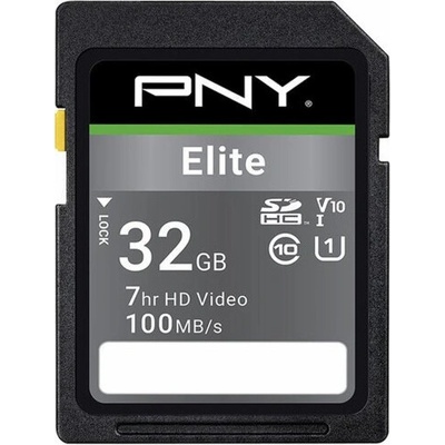 PNY Elite SDHC 32 GB P-SD32GU1100EL-GE)