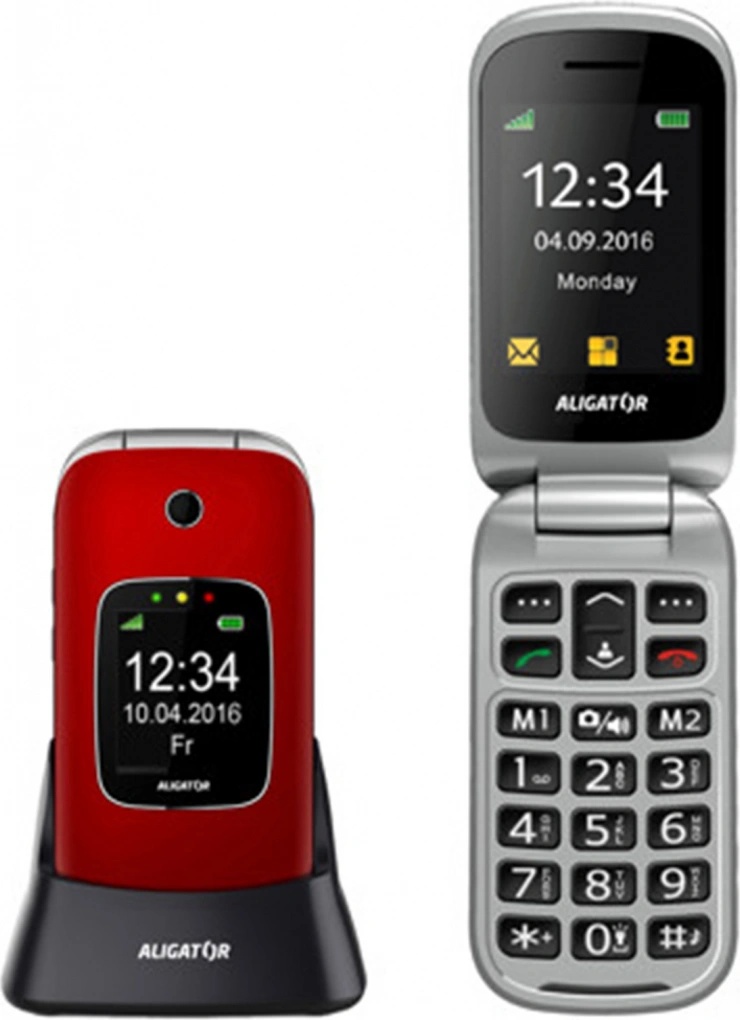 ALIGATOR V650 Senior červeno-stříbrná