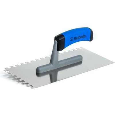 Hladítko nerez, zub 4 mm, 270 x 130 mm, gumová rukojeť