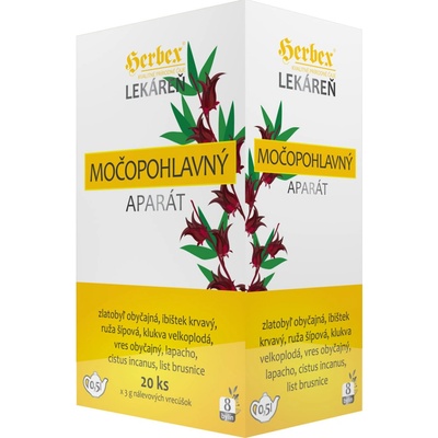 Herbex lékárna Močopohlavní aparát 20 x 3 g