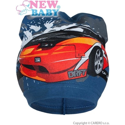 New Baby Jarná detská čiapočka auto čierné