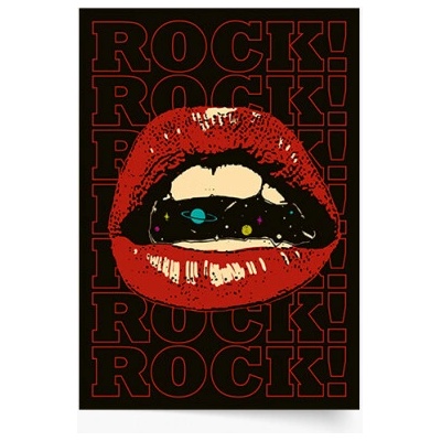 Plagát Rocková hudba 50x70 - 78481