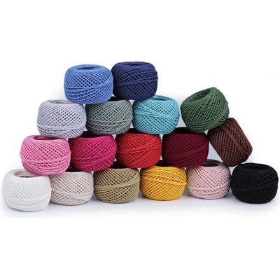 Bavlněná příze macrame / háčkovací 40 g - 38 fialová lila