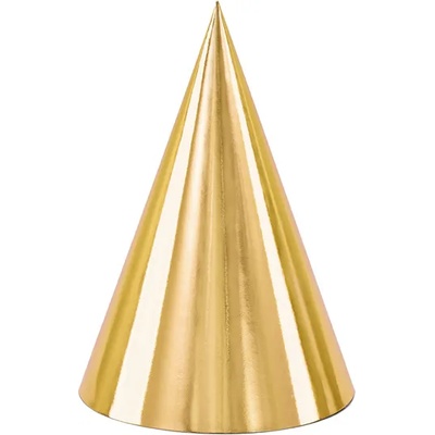 PartyDeco Парти шапки - златни
