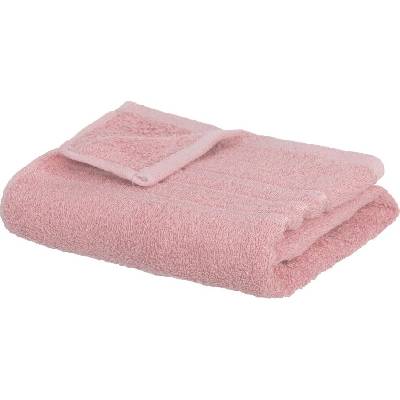 Casa Selección Simple ružový froté bavlnený uterák 50 x 100 cm