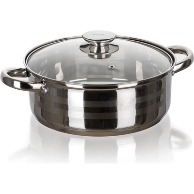 BANQUET rendlík LIVING 24 cm 3,9 l nerez se skl.poklicí