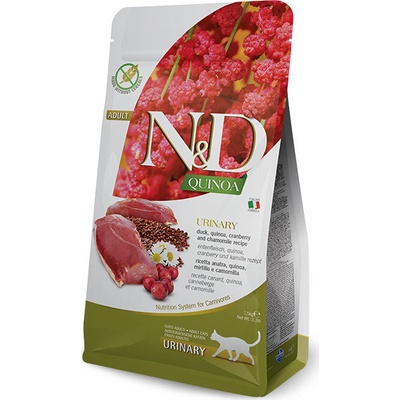 N&D GF Quinoa CAT Urinary Duck & Cranberry 5 kg