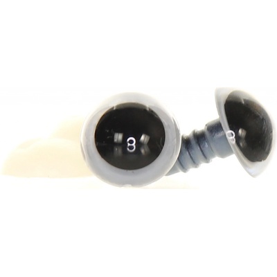 Oči šedé 12 mm