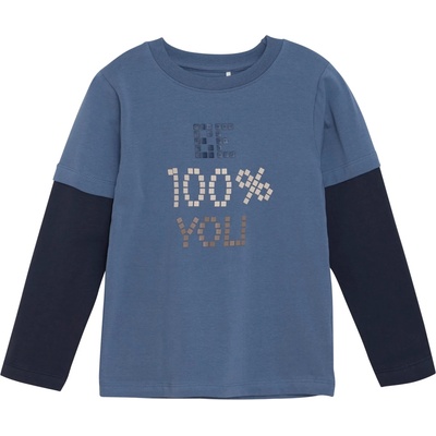 Minymo Детска блуза с дълъг ръкав Minymo Kid's T-Shirt L/S No. 134003 Longsleeve - China Blue - размер 92 (EU) (704-5698-0112)