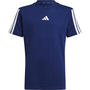 Adidas Детска тениска adidas Kid's 3 Stripes Tee 160 T-shirt - Dark Blue / White - размер 164 (EU) (704-4530-0214)