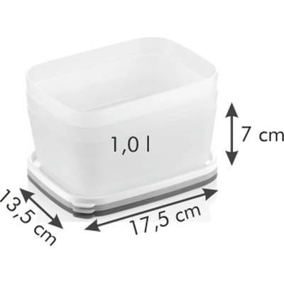 Tescoma Zdravé do mrazničky PURITY 1.0 l 3 ks 891864