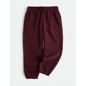 Marks & Spencer Монохромни спортни панталони с висок процент памук (2-8 години) Marks & Spencer червена Marks & Spencer | Cherven | Момчешки | 2-3 години