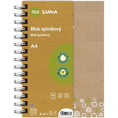 LUMA Blok kroužkový ECO A4 linka – Zboží Živě