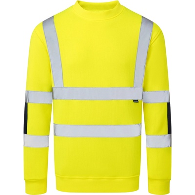 Portwest hi-vis b313 / Мъжки светлоотразителен суитшърт - hv жълт l (b313yerl)