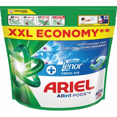 Ariel +Lenor kapsule Fresh Air 38 PD