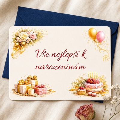 LUNICA Přáníčko k narozeninám