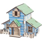 Woodcraft construction kit Woodcraft Дървен 3D пъзел Горска хижа (XE-G048H)