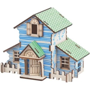 Woodcraft construction kit Woodcraft Дървен 3D пъзел Горска хижа (XE-G048H)