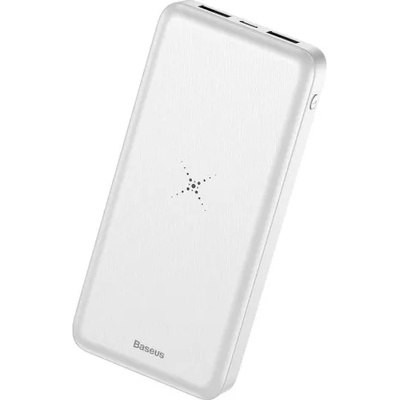 Baseus Външна батерия Baseus M36 Power Bank, Wireless charge, М3602, 10000 mAh, Бяла (BAS-10000-M36-W)