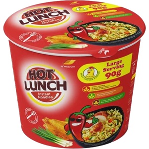 Hot Lunch Инстантни нудли в чаша Пикантно пиле 90 г