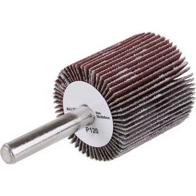 LEVIOR Kotouč lamelový brusný 30x30x6mm p120 stopka