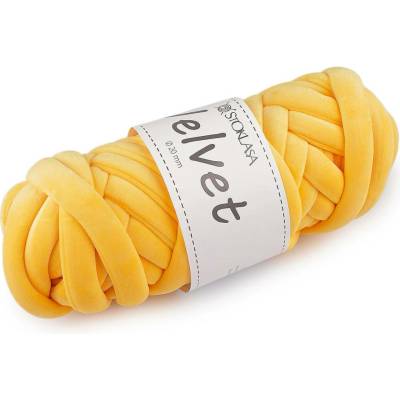 Příze Marshmallow silná Velvet Ø20 mm 500 g Varianta: 16 (050) žlutá žloutková, Balení: 1 ks