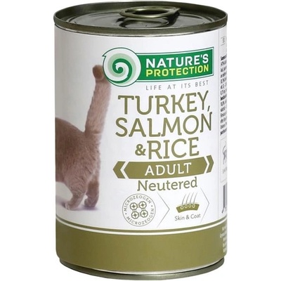 Nature's Protection Cat Neutered morka / losos 400 g