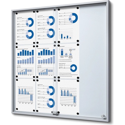 Jansen Display Interiérová vitrína 12 x A4 906 x 948 mm