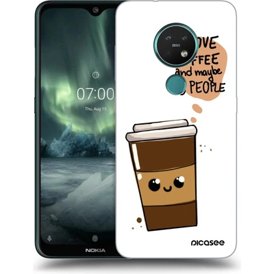Púzdro Picasee silikónové Nokia 7.2 - Cute coffee čiré