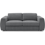 Bobochic Тъмносив шенилов диван за ежедневно спане/сгъваем 220 cm Hugo - Bobochic Paris (WT-DALA-3R---W_1 P1328)