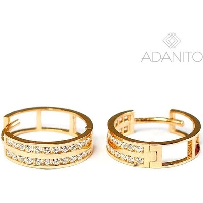 Adanito BRN0425RG zlaté náušnice krúžky z ružového zlata