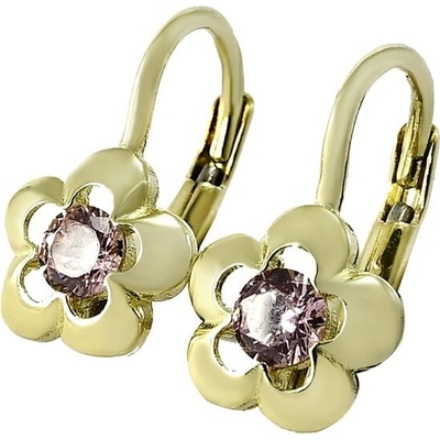 Glare zlaté detské náušnice 333