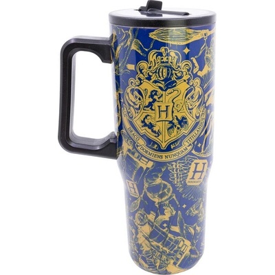 Young Adult Harry Potter termohrnek s brčkem a uchem 920 ml modrý