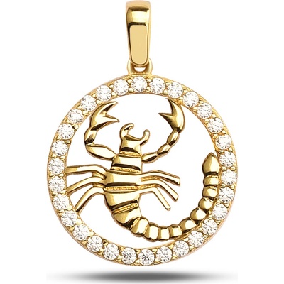 Lillian Vassago Zlatý přívěsek znamení Štír LLV95 GP001