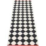 Pappelina Черно-бяла пътека за открито и закрито 70x225 cm Marre Black Coral - Pappelina (MAX722)